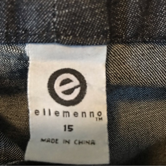 ellemenno Indigo Stretch Business Casual Trousers No Pockets Size 15 (14 Women) - Picture 11 of 16